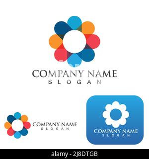 C Kreis ring logo Vorlage vektor Icon Design Stock Vektor