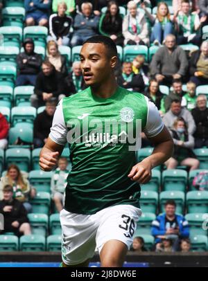 Easter Road Stadium, Edinburgh, Schottland UK.15.. Mai 22 Hibernian vs St Johnstone Cinch Premiership Match. Hibs' Allan Delferriere. Kredit: eric mccowat/Alamy Live Nachrichten Stockfoto