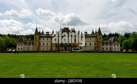 Das Callendar House in Falkirk wurde auch für die Outlander Series, Falkirk, Schottland, Großbritannien, verwendet Stockfoto