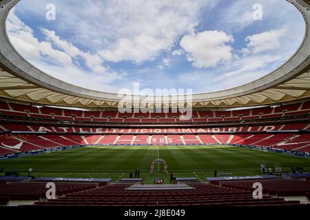 Wanda Metropolitano Stadium während des La Liga-Spiels zwischen Atletico de Madrid und dem FC Sevilla spielte am 15 2022. Mai im Wanda Metropolitano Stadium in Madrid, Spanien. (Foto von Ruben Albarran / PRESSINPHOTO) Stockfoto