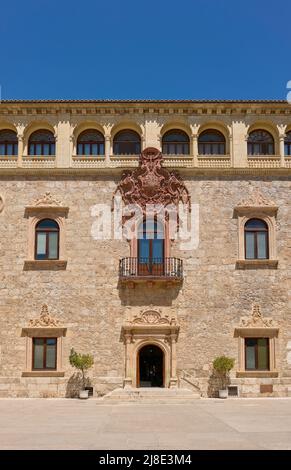 Erzbischöflicher Palast. Alcala de Henares, Region Madrid, Spanien. Stockfoto