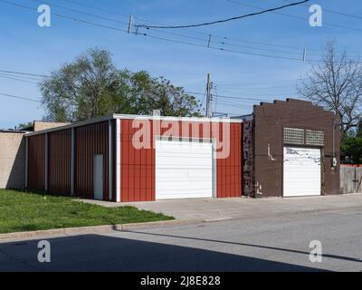 Kleine Lagergebäude in South St. Louis, Ich Bin'S Stockfoto