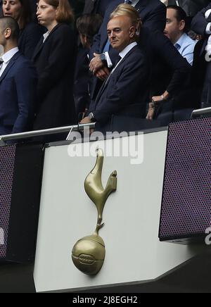 London, England, 15.. Mai 2022. Daniel Levy, Vorsitzender von Tottenham Hotspur während des Spiels der Premier League im Tottenham Hotspur Stadium, London. Bildnachweis sollte lauten: Paul Terry / Sportimage Kredit: Sportimage/Alamy Live News Stockfoto