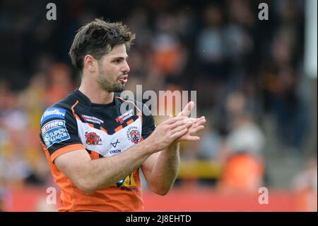 Castleford, England - 15.. Mai 2022 - Jake Mamo von Castleford Tigers. Rugby League Betfred Super League Castleford Tigers vs Hull Kingston Rovers im Mend-A-Hose Stadium, Castleford, Großbritannien Dean Williams Stockfoto