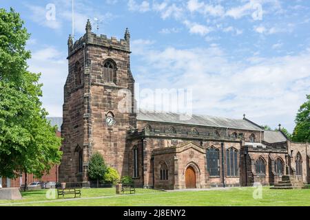 St. Luke's Church, Church Street, Cannock, Staffordshire, England, Vereinigtes Königreich Stockfoto