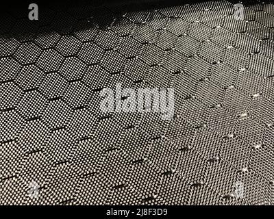 Ein Blatt aus Soller Composites Carbon Fiber Fabric Stockfoto