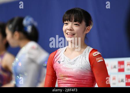 Tokyo Metropolitan Gymnasium, Tokio, Japan. 14.. Mai 2022. Chiharu Yamada, 14. MAI 2022 - künstlerische Gymnastik: Die 61. NHK Cup Frauen individuelle Allround-Bodenübung am Tokyo Metropolitan Gymnasium, Tokio, Japan. Kredit: MATSUO.K/AFLO SPORT/Alamy Live Nachrichten Stockfoto