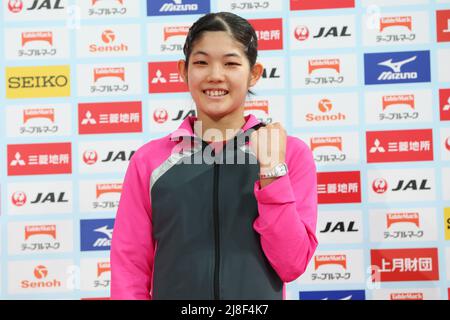 Tokyo Metropolitan Gymnasium, Tokio, Japan. 14.. Mai 2022. Arisa Kasahara, 14. MAI 2022 - Kunstturnen: Die Verleihung des NHK Cup Women's Awards 61. am Tokyo Metropolitan Gymnasium, Tokio, Japan. Kredit: YUTAKA/AFLO SPORT/Alamy Live Nachrichten Stockfoto