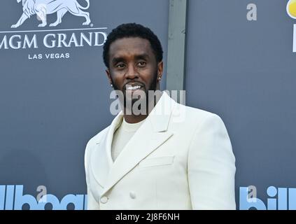 Las Vegas, Usa. 15.. Mai 2022. Sean 'Diddy' Combs nimmt an den jährlichen Billboard Music Awards Teil, die am 15. Mai 2022 in der MGM Grand Garden Arena in Las Vegas, Nevada, stattfinden. Foto von Jim Ruymen/UPI Credit: UPI/Alamy Live News Stockfoto