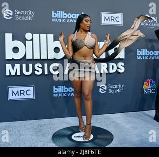 Las Vegas, Usa. 15.. Mai 2022. Megan Thee Hengst nimmt an den jährlichen Billboard Music Awards Teil, die am 15. Mai 2022 in der MGM Grand Garden Arena in Las Vegas, Nevada, stattfinden. Foto von Jim Ruymen/UPI Credit: UPI/Alamy Live News Stockfoto
