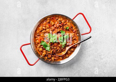 Chili con Carne, traditionelles mexikanisches Essen Stockfoto