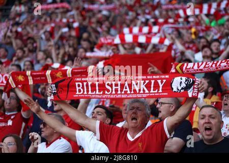 London, Großbritannien. 14.. Mai 2022. Liverpool-Fans beim Emirates FA Cup Finale mit Chelsea gegen Liverpool im Wembley Stadium, London, Großbritannien, am 14. Mai 2022 Credit: Paul Marriott/Alamy Live News Stockfoto