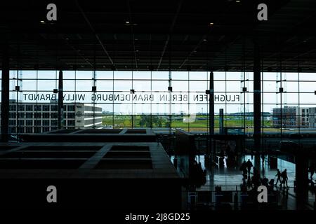 Berlin, Deutschland - Mai 2022: Flughafen Berlin Brandenburg (BER, Willy Brandt) Stockfoto