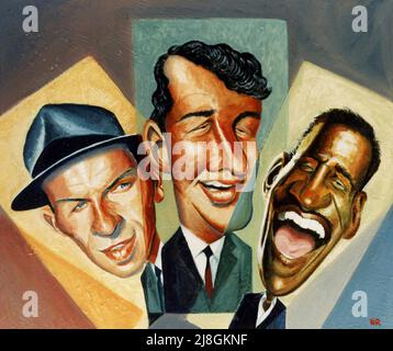 Das Rat Pack-1. Stockfoto