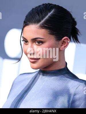 LAS VEGAS, NEVADA, USA - 15. MAI: Das amerikanische Model Kylie Jenner trägt Balmain bei den Billboard Music Awards 2022, die am 15. Mai 2022 in Las Vegas, Nevada, USA, in der MGM Grand Garden Arena verliehen wurden. (Foto von Xavier Collin/Image Press Agency) Stockfoto