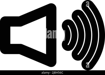 Modernes grünes Stimmensymbol. Bearbeitbarer Vektor. Stock Vektor