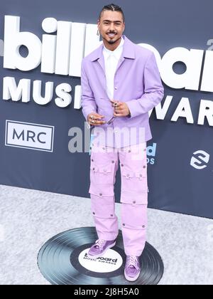 Las Vegas, Usa. 15.. Mai 2022. LAS VEGAS, NEVADA, USA - 15. MAI: Quincy Brown kommt bei den Billboard Music Awards 2022 an, die am 15. Mai 2022 in der MGM Grand Garden Arena in Las Vegas, Nevada, USA, abgehalten wurden. (Foto von Xavier Collin/Image Press Agency) Quelle: Image Press Agency/Alamy Live News Stockfoto