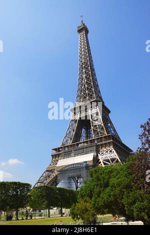 Blick auf den Eiffelturm - Paris 2022 Stockfoto