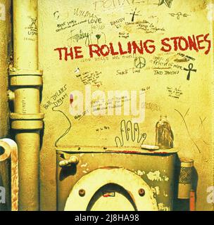 Scan des CD-Cover von „Beggars Banquet“ von den Rolling Stones, einer britischen Rockmusikgruppe. Es wurde 1968 veröffentlicht Stockfoto