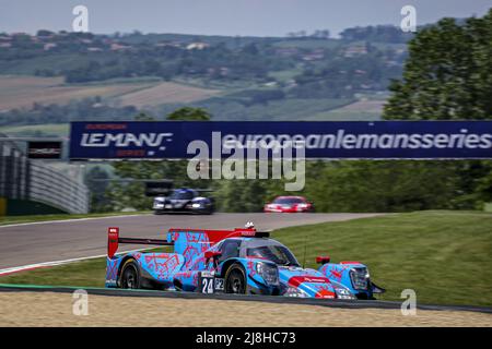 24 BELL Matthew (gbr), HANLEY Ben (gbr), SALES Rodrigo (usa), Nielsen Racing, Orca 07 - Gibson, Action während der 4 Stunden von Imola 2022, 2. Lauf der 2022 European Le Mans Series auf dem Imola Circuit vom 12. Bis 15. Mai in Imola, Italien - Foto: Paulo Maria/DPPI/LiveMedia Stockfoto