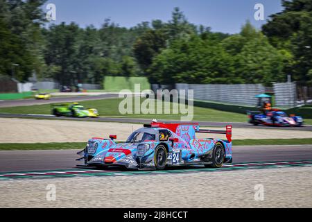 24 BELL Matthew (gbr), HANLEY Ben (gbr), SALES Rodrigo (usa), Nielsen Racing, Orca 07 - Gibson, Action während der 4 Stunden von Imola 2022, 2. Lauf der 2022 European Le Mans Series auf dem Imola Circuit vom 12. Bis 15. Mai in Imola, Italien - Foto: Paulo Maria/DPPI/LiveMedia Stockfoto