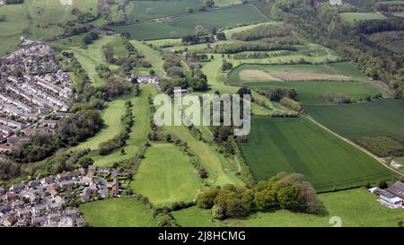 Luftaufnahme aus dem Osten des Richmond Yorks Golf Course & Club, North Yorkshire, Großbritannien Stockfoto