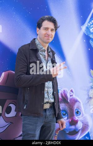 16. Mai 2022, Rom, RM, Italien: Der italienische Schauspieler Giampaolo Morelli nimmt an der Fotoaufnahme des Films ''CIP e CIOP Agenti Speciali'' in Rom Teil (Bildquelle: © Matteo Nardone/Pacific Press via ZUMA Press Wire) Stockfoto