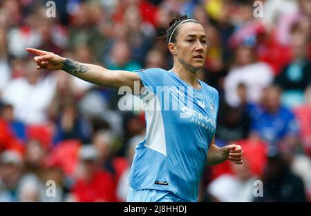 LONDON, ENGLAND - 15. MAI: Lucy Bronze von Manchester City WFC beim FA Cup-Finale der Frauen zwischen den Chelsea Women und den Manchester City Women in Wembley Stockfoto