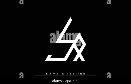 Buchstabenbuchstaben Initialen Monogramm Logo YX , XY Stock Vektor