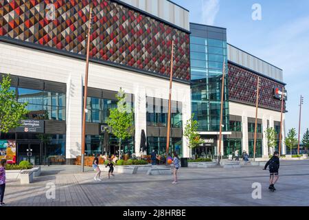 Cineworld und Restaurants, Time Square, Warrington, Cineworld, England, Vereinigtes Königreich Stockfoto