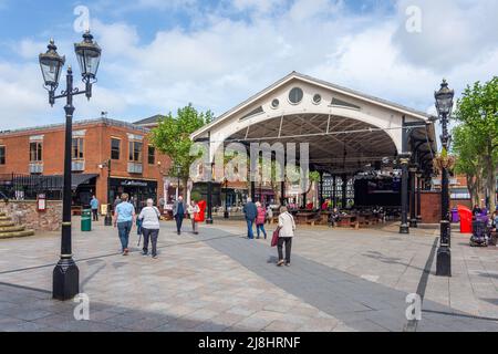 Warrington Old Fish Market, Old Market Place, Warrington, Vereinigtes Königreich Stockfoto