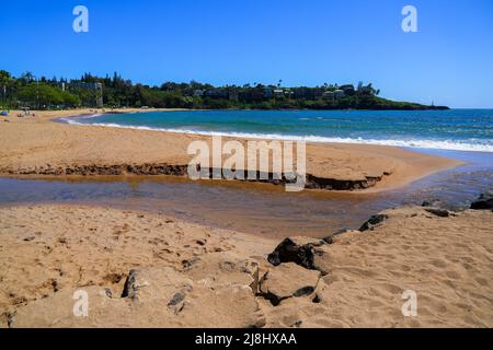 Kalapaki Beach an der Südküste der Insel Kauai in Lihue, Hawaii, USA Stockfoto