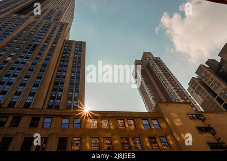 NEW YORK CITY; - Okt 4; 2013: Empire State Building; (Teil des legendären Empire State Building) - 04.. Oktober; 2013 in Manhattan; New York City. Stockfoto