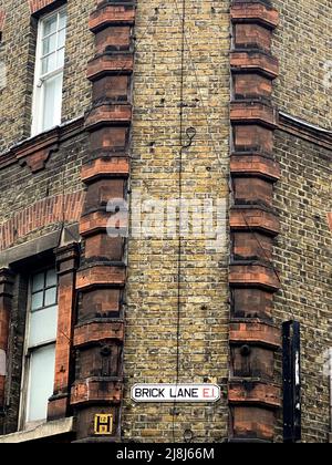 Brick Lane, London, Großbritannien Stockfoto