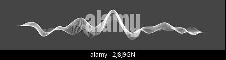 Radiowellen Vektor. Radio Frequency Identification. Bei der drahtlosen Kommunikation. Schallwellen abstract Vector Stock Vektor