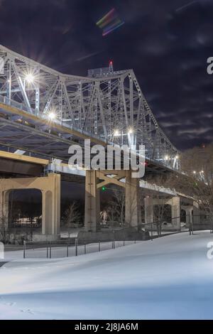 Mississippi River Bridge in La Crosse, Wisconsin, USA Stockfoto