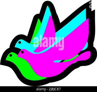 Bunter Vogel Stock Vektor