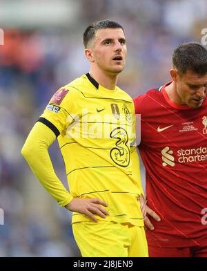 14. Mai 2022 - Chelsea gegen Liverpool - Emirates FA Cup Final - Wembley Stadium Mason Mount während des FA Cup Finales im Wembley Stadium Bildnachweis : © Mark Pain / Alamy Live News Stockfoto