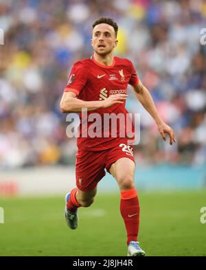 14. Mai 2022 - Chelsea gegen Liverpool - Emirates FA Cup Finale - Wembley Stadium Diogo Jota während des FA Cup Finales im Wembley Stadium Bildnachweis : © Mark Pain / Alamy Live News Stockfoto