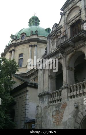 Lwów, Lviv, Lwiw, Львів, Ukraine, Ukraine, Україна Ukrajina; Dominikanische Kirche und Kloster; Костел і монастир домініканців; Dominikanerkirche Lemberg Stockfoto