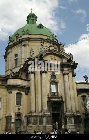 Lwów, Lviv, Lwiw, Львів, Ukraine, Ukraine, Україна Ukrajina; Dominikanische Kirche und Kloster; Костел і монастир домініканців; Dominikanerkirche Lemberg Stockfoto