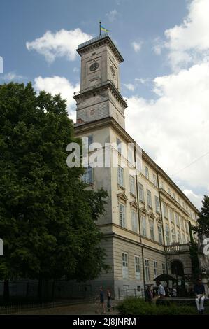 Lwów, Lviv, Lwiw, Львів, Ukraine, Ukraine, Україна, Ukrajina; Rathaus Von Lemberger; Ratusz we Lwowie; Львівська ратуша Stockfoto