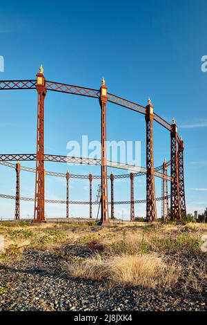 Installation von Beckton Gas Works, London Stockfoto