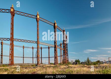 Installation von Beckton Gas Works, London Stockfoto