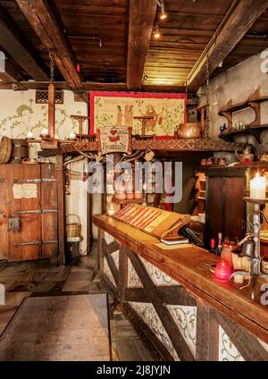 Restaurant Olde Hansa, innen, Tallinn, Estland Stockfoto