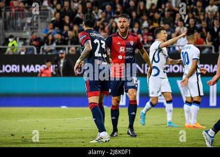 Unipol Domus, Cagliari, Italien, 15. Mai 2022, Giorgio Altare von Cagliari Calcio während des italienischen Fußballs Cagliari Calcio gegen Inter - FC Internazionale Stockfoto