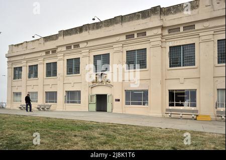 Gefängnis, Verwaltungsgebäude, USA, Kalifornien, San Francisco, Alcatraz Island Stockfoto