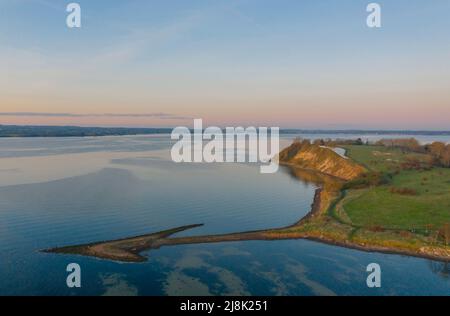 Klippenlinie Ostseite Holnis, genannt Holnis Cliff, Naturschutzgebiet, Deutschland, Schleswig-Holstein Stockfoto
