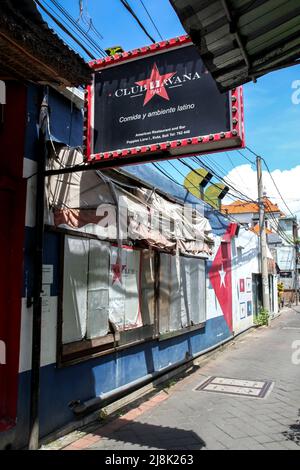 Reste des Club Havana in Poppies Lane 1, Kuta, Bali, Indonesien. Stockfoto