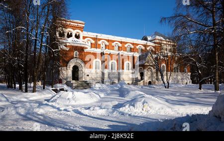 Malzow Kristallmuseum von Gus-Chrustalny im Winter, Vladimir Region Stockfoto